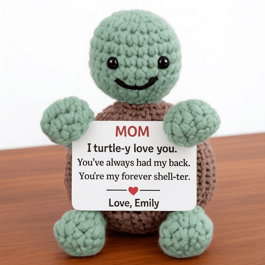 Custom Turtle Crochet Mother's day gift for Mom, Grandma - Permagift