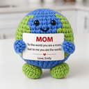You Are The World - Personalized Crochet Mom Gift - Permagift