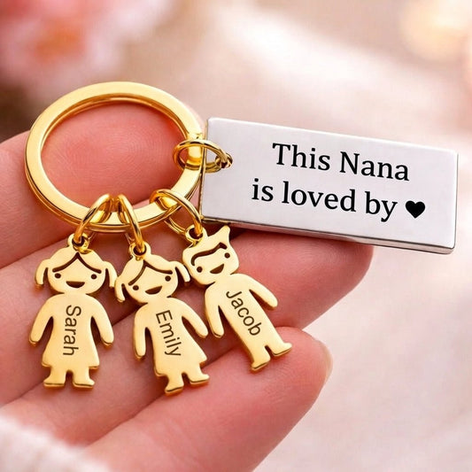 Custom Name Keychain Gift For Mom, Grandma, Dad - Permagift