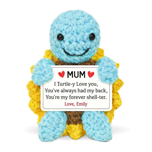 Custom Turtle Crochet Mother's day gift - Permagift