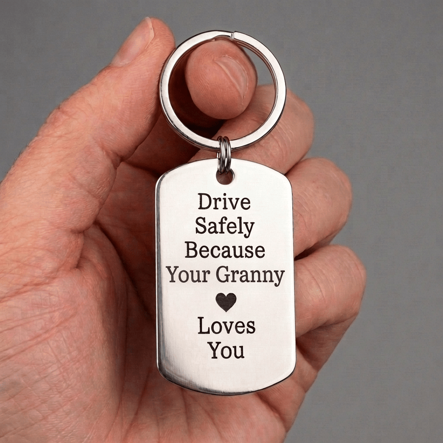 Drive Safely Custom Keychain - Permagift