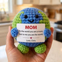 You Are The World - Personalized Crochet Mom Gift - Permagift