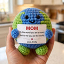 You Are The World - Personalized Crochet Mom Gift - Permagift