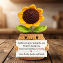 You are my sunshine - Custom Flower Crochet Gift For Mom, Grandma, Mentor - Permagift