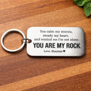 You Are My Rock Custom Keychain - Permagift
